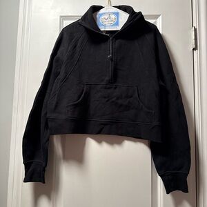lululemon athletica Black Cropped Turtleneck Sweater